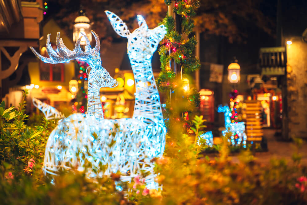 A Christmas display in Gatlinburg.